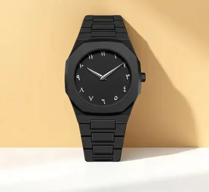 আরবিক ঘড়ি - কালো